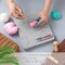 148 Pcs Needle Felting Kit 8 x 10 Inch Felting Pad Mat with Needles Finger Guards Wooden Handle Scissor Bag for Beginner Professional DIY